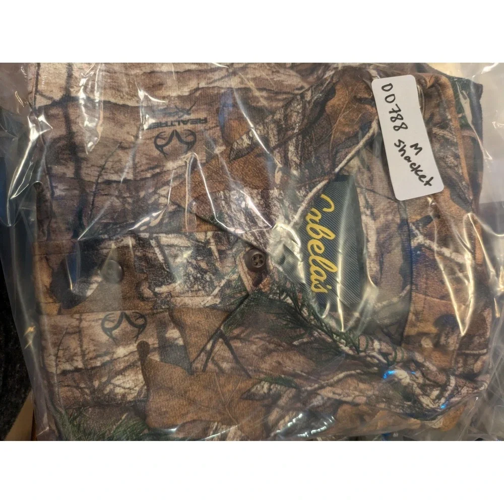 Cabelas Realtree Shirt-Jacket Mens 2XL Camo Button Up Long Sleeve Outdoor